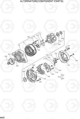 9403 ALTERNATOR(COMPONENT PARTS) HSL400T, Hyundai