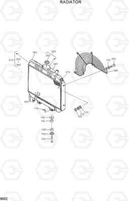 9502 RADIATOR HSL400T, Hyundai