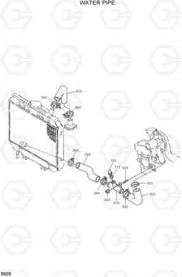 9503 WATER PIPE HSL400T, Hyundai