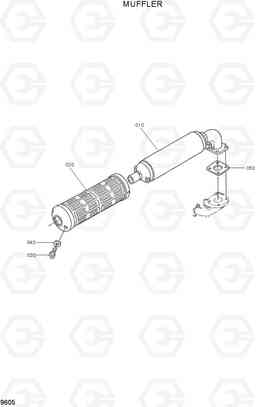 9605 MUFFLER HSL400T, Hyundai