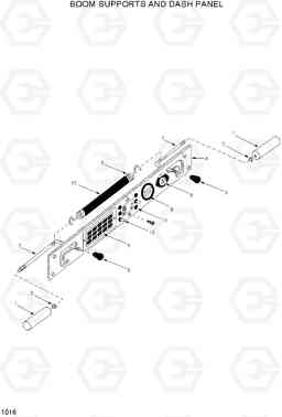 1016 BOOM SUPPORTS AND DASH PANEL HSL500T, Hyundai