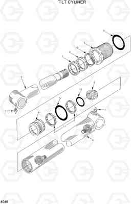 4046 TILT CYLINDER HSL500T, Hyundai