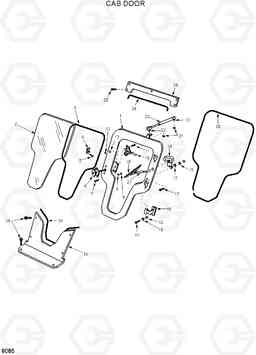 8085 CAB DOOR HSL500T, Hyundai