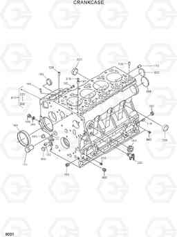 9001 CRANKCASE HSL500T, Hyundai