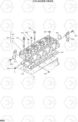 9003 CYLINDER HEAD HSL500T, Hyundai