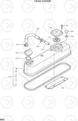 9005 HEAD COVER HSL500T, Hyundai