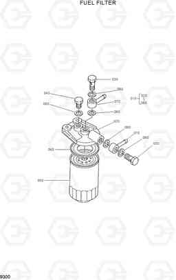 9300 FUEL FILTER HSL500T, Hyundai