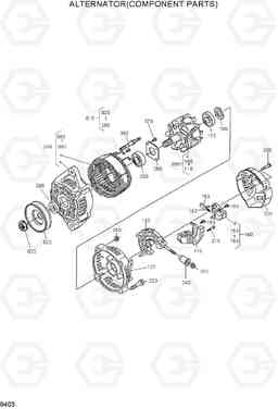 9403 ALTERNATOR(COMPONENT PARTS) HSL500T, Hyundai