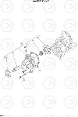 9501 WATER PUMP HSL500T, Hyundai