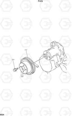 9504 FAN HSL500T, Hyundai