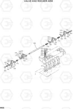 9600 VALVE AND ROCKER ARM HSL500T, Hyundai