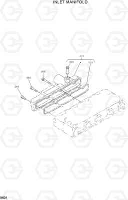 9601 INLET MANIFOLD HSL500T, Hyundai