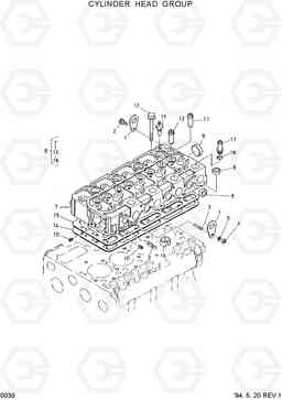 0030 CYLINDER HEAD GROUP HSL600, Hyundai