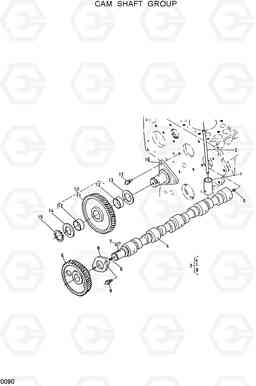 0090 CAM SHAFT GROUP HSL600, Hyundai