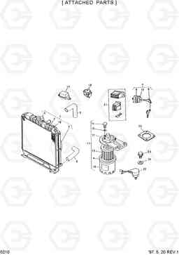 0210 ATTACHED PARTS HSL600, Hyundai