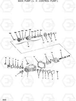 3020 MAIN PUMP(LEFT HD. C/P) HSL600, Hyundai