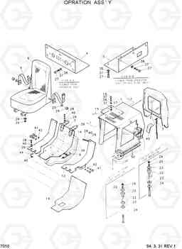 7010 OPERATOR ASSY HSL600, Hyundai