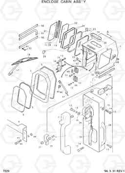 7020 ENCLOSECABIN ASSY HSL600, Hyundai