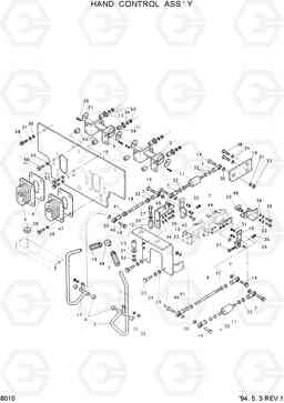 8010 HAND CONTROL ASSY HSL600, Hyundai