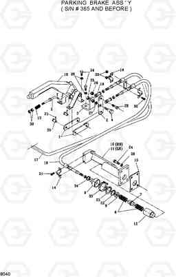 8040 PARKING BRAKE ASSY HSL600, Hyundai