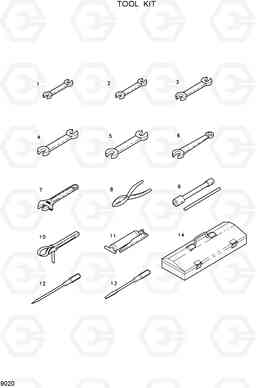 9020 TOOL KIT HSL600, Hyundai