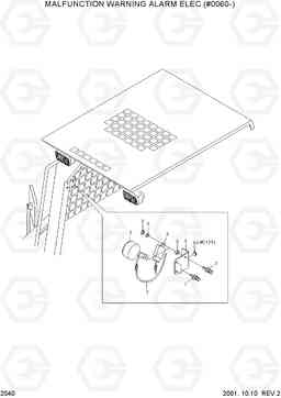 2040 MALFUNCTION WARNING ALARM ELEC.(#0060-) HSL610, Hyundai