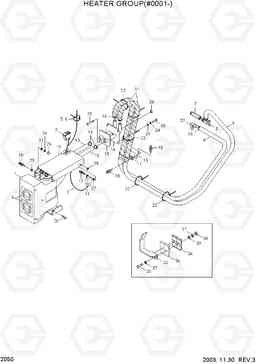 2050 HEATER GROUP(#0001-) HSL610, Hyundai