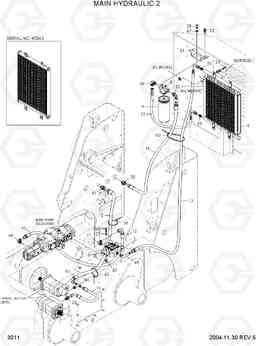 3011 MAIN HYDRAULIC 2 HSL610, Hyundai