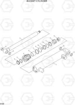 3120 BUCKET CYLINDER HSL610, Hyundai