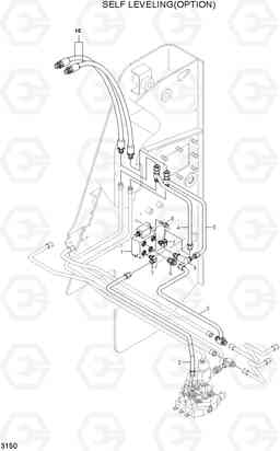 3150 SELF LEVELING HYDRAULIC(OPTION) HSL610, Hyundai