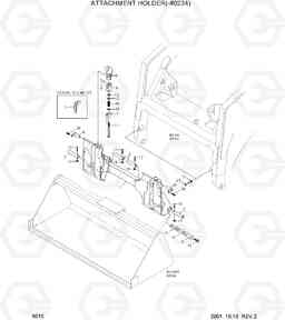 6010 ATTACHMENT HOLDER(-#0234) HSL610, Hyundai