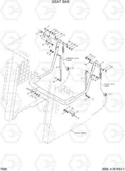 7020 SEAT BAR HSL610, Hyundai