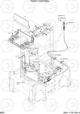 8020 FOOT CONTROL HSL610, Hyundai