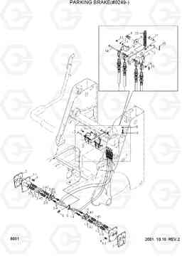 8051 PARKING BRAKE(#0249-) HSL610, Hyundai