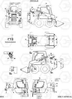 9010 DECALS HSL610, Hyundai