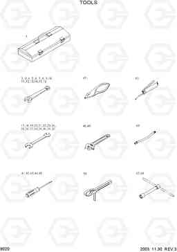 9020 TOOLS(#0001-) HSL610, Hyundai