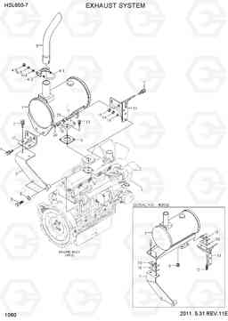 1060 EXHAUST SYSTEM HSL650-7, Hyundai