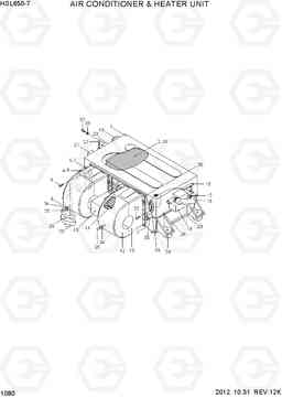 1080 AIR CONDITIONER & HEATER UNIT HSL650-7, Hyundai