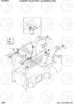 2055 CANOPY ELECTRIC 3(LOWER CAB) HSL650-7, Hyundai