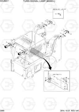 2060 TURN SIGNAL LAMP HSL650-7, Hyundai