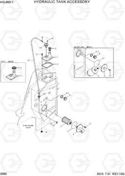 3060 HYDRAULIC TANK ACCESSORY HSL650-7, Hyundai