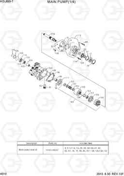 4010 MAIN PUMP(1/4) HSL650-7, Hyundai