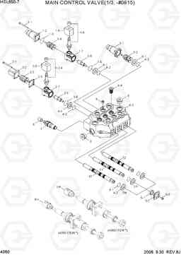 4060 MAIN CONTROL VALVE(1/3, -#0615) HSL650-7, Hyundai