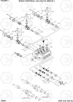 4060A MAIN CONTROL VALVE(1/3, #0616-) HSL650-7, Hyundai