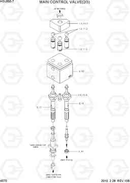 4070 MAIN CONTROL VALVE(2/3) HSL650-7, Hyundai