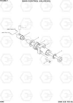 4080 MAIN CONTROL VALVE(3/3) HSL650-7, Hyundai