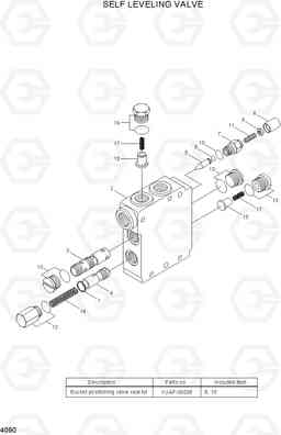 4090 SELF LEVELING VALVE HSL650-7, Hyundai