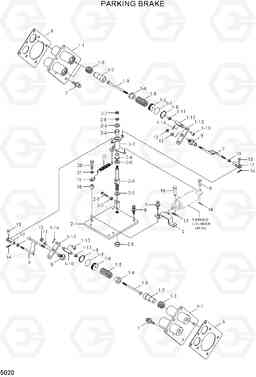 5020 PARKING BRAKE HSL650-7, Hyundai