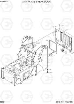 6010 MAIN FRAME AND REAR DOOR HSL650-7, Hyundai