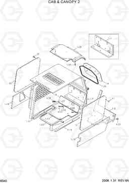 6040 CAB & CANOPY 2 HSL650-7, Hyundai